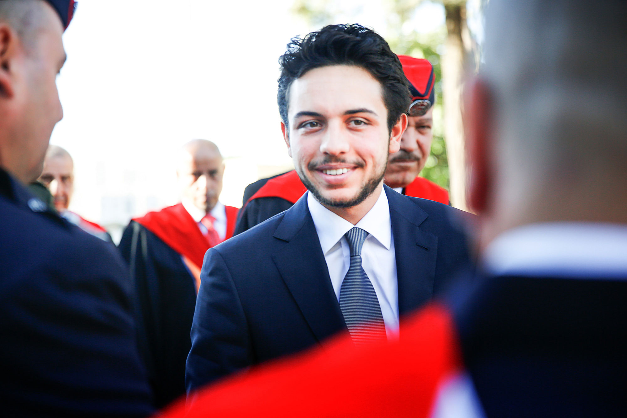 HRH Crown Prince Al Hussein bin Abdullah II attends the graduation of 